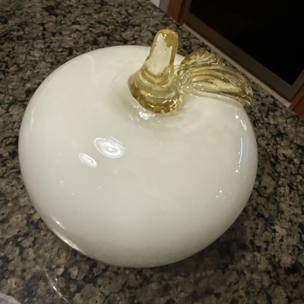 Z gallerie White Gold glass apple